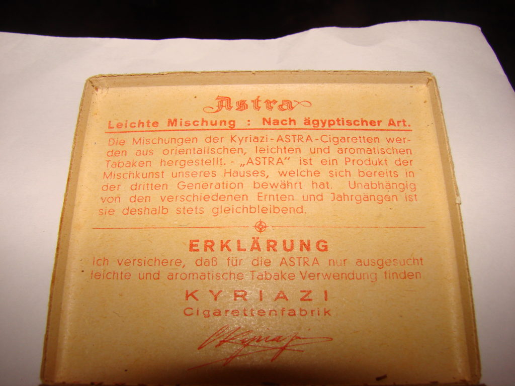 Papierosy Astra - najpopularniejsze w niemieckich okopach